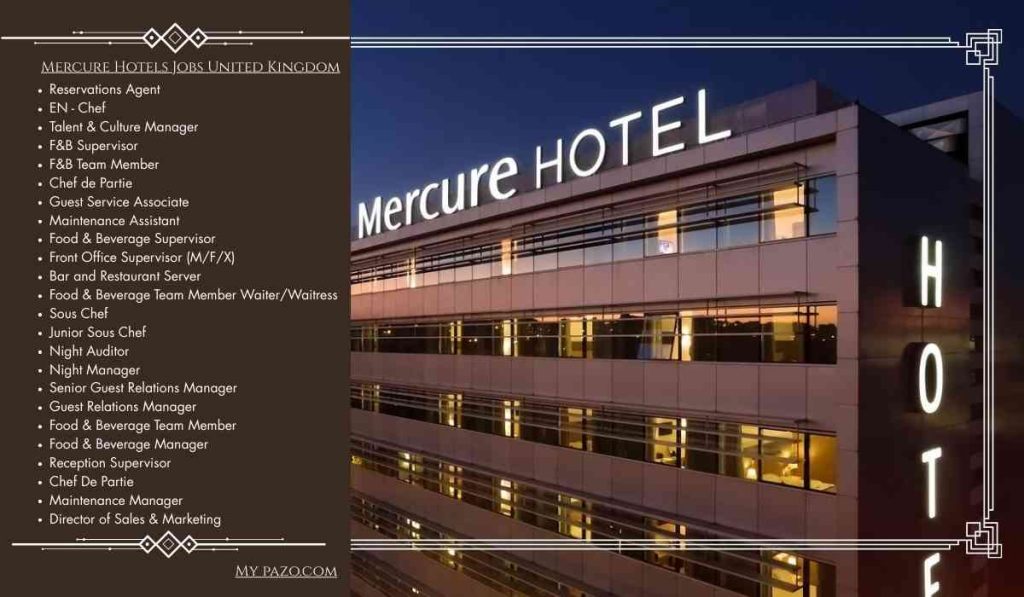 Mercure Hotels Jobs United Kingdom