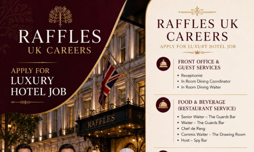 Raffles UK Careers | Apply for Luxury Hotel Job