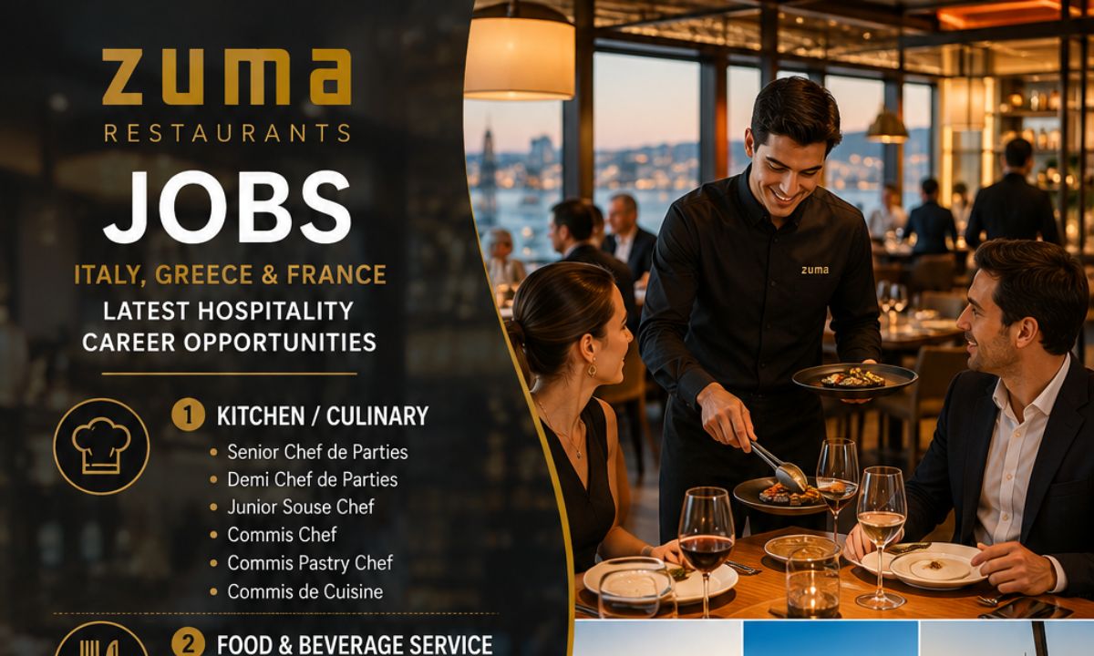 Zuma Restaurants Jobs – Italy, Greece & France | Latest Hospitality Career Opportunities