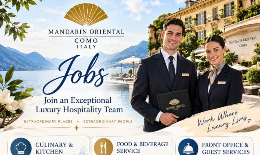 Mandarin Oriental Como Jobs Italy – Join an Exceptional Luxury Hospitality Team
