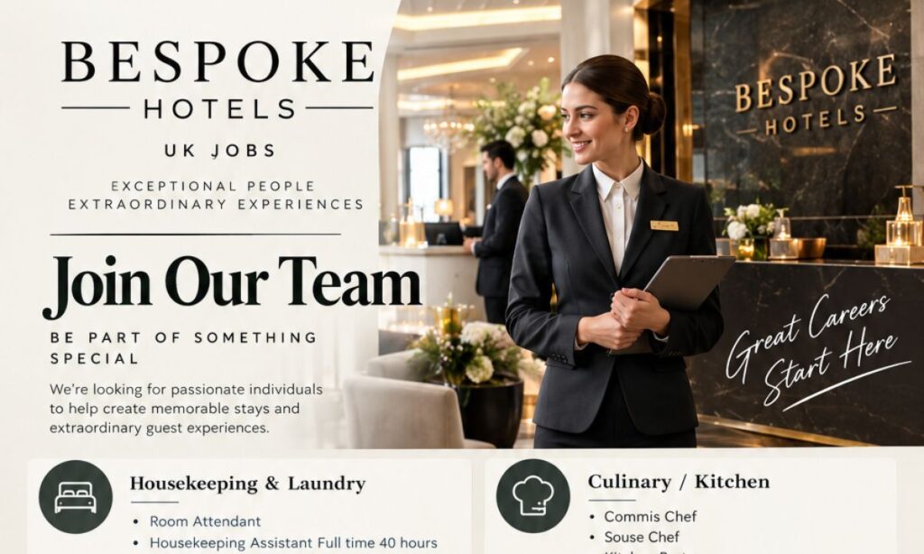 Bespoke Hotels UK Jobs – Apply for Latest Vacancies