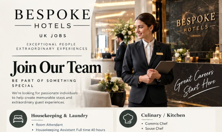 Bespoke Hotels UK Jobs – Apply for Latest Vacancies
